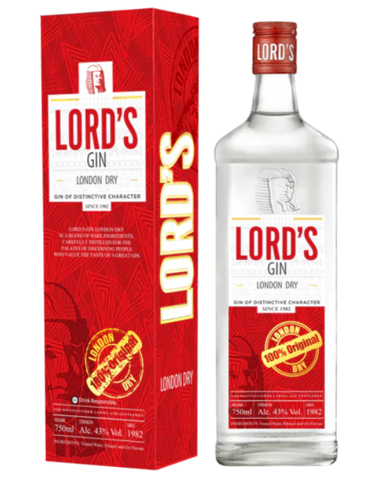 Lord’s Gin London Dry – 75cl