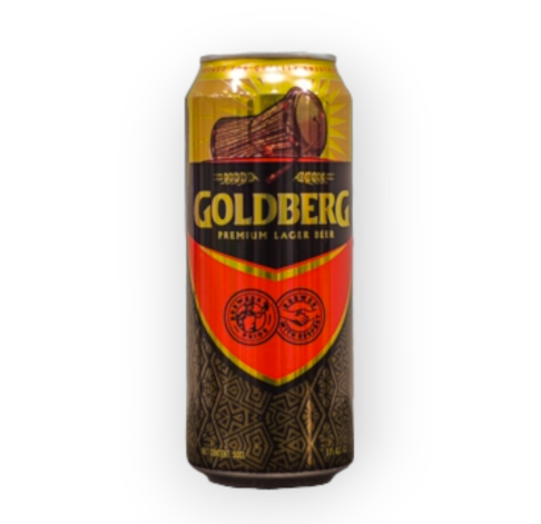 Canned Goldberg Premium Lager Beer – 50cl