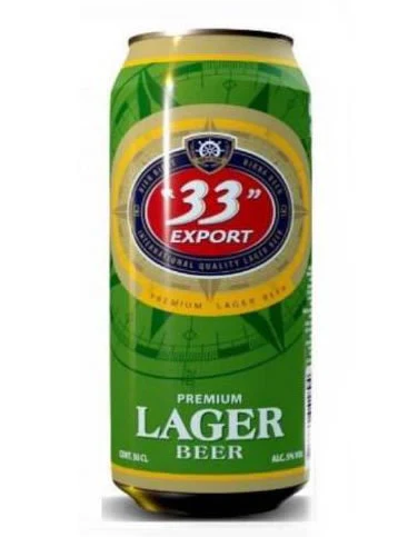Canned 33 Export Premium Lager Beer – 50cl