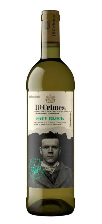 19 Crimes Sauvignon Block White Wine – 75cl